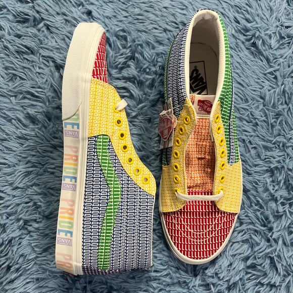 VANS SK8 Mid LGBTQIA+ Pride Sneakers Size 12 Mens Colorful Outdoor Skate - Picture 3 of 9